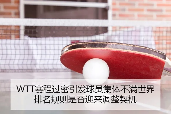 WTT赛程过密引发球员集体不满世界排名规则是否迎来调整契机